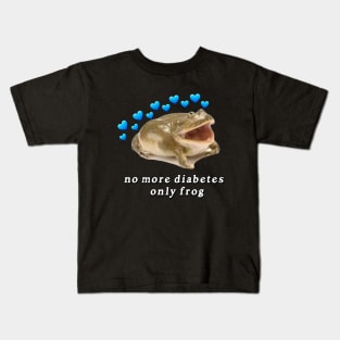 No More Diabetes Only Frog Kids T-Shirt